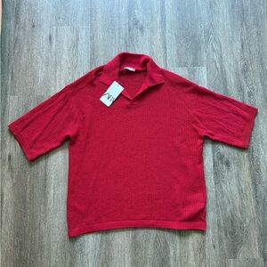 Zara Men’s Knit Oversized Polo